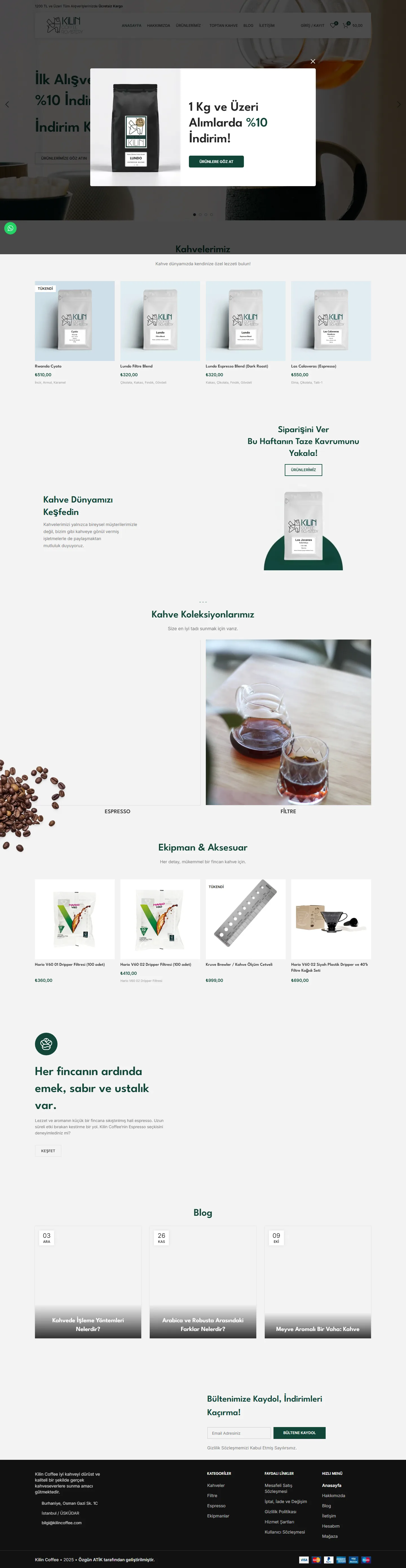 Anasayfa - Kilin Coffee