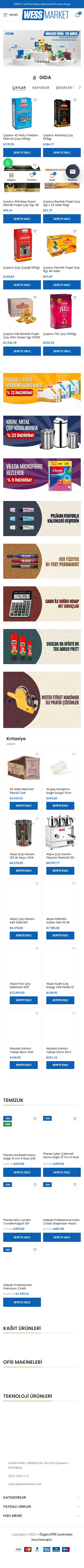 Anasayfa - Wess Market mobil
