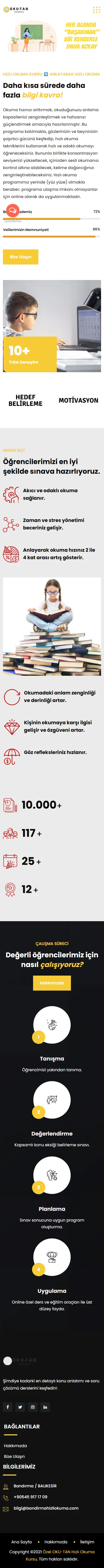 Özel OKU-TAN Hızlı Okuma Kursu | Bandırma mobil