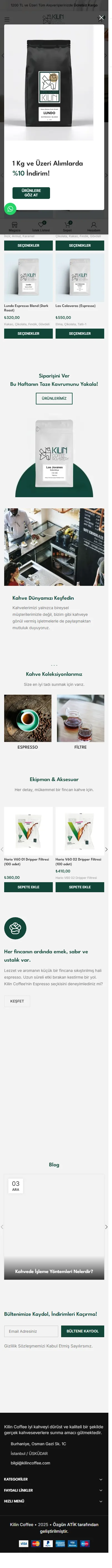 Anasayfa - Kilin Coffee mobil